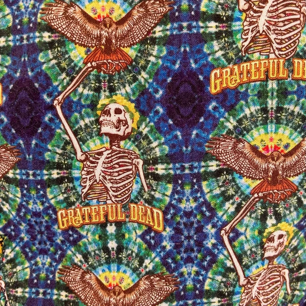 Grateful Dead Hand Embellished Distressed Denim Jacket; Grateful Dead - Picture 5 of 11